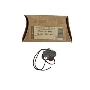 2003 Longaberger Father's Day Pocket Change Tie-On 20062 New